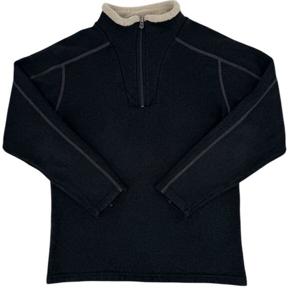 Kuhl Men's EUROPA Quarter Zip Alfpaca Fleece Navy Blue Medium - Picture 3 of 16